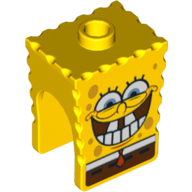 Minifig Head Special, SpongeBob with Bottom Teeth Print