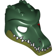 Mask Crocodile with Teeth and Red Scar Print (Chima)