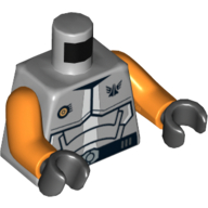 Torso Galaxy Squad Armor with '30' on Back Print, Orange Arms, Black Hands