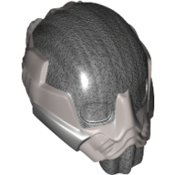 Helmet Space with Breathing Mask and Black and Silver Markings Print
