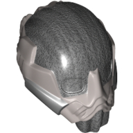 Image of part Helmet Space with Breathing Mask and Black and Silver Markings Print