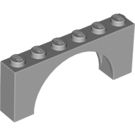 Brick Arch 1 x 6 x 2 - Very Thin Top without Reinforced Underside