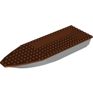 LEGO part Boat 28 x 8 with Reddish Brown Top [Complete Assembly]