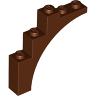 Image of part Brick Arch 1 x 5 x 4 [Continuous Bow, Raised Underside Cross Supports]