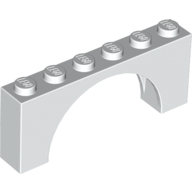 Image of part Brick Arch 1 x 6 x 2 - Thin Top without Reinforced Underside [New Version]