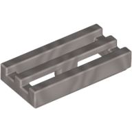 Tile, Modified 1 x 2 Grille with Bottom Groove