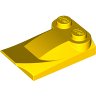 Slope, Curved 3 x 2 x 2/3 with 2 Studs, Wing End