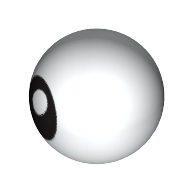 Technic Ball Joint with Black Eye Print