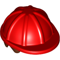 Hair and Helmet, Construction / Hard Hat, Short Reddish Brown Print