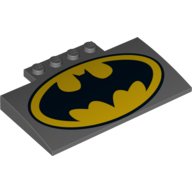 Slope Curved 5 x 8 x 2/3 with Batman Logo Print