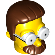 Minifig Head Special, Simpsons, Ned Flanders