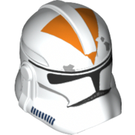 Helmet Clone Trooper Phase 2, Closed Front, Orange 212th Battalion Markings Print