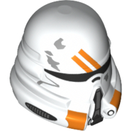 Helmet Airborne Clone Trooper with Orange Details Print