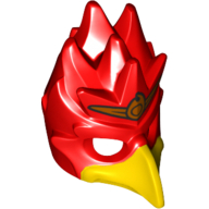 Mask Bird (Phoenix) with Yellow Beak and Small Gold Headpiece Print