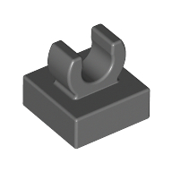 Image of part Tile Special 1 x 1 with Clip with Rounded Edges