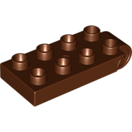 Duplo Plate 2 x 5 with 8 Studs and Hinge