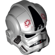 Helmet AT-AT / Tie Pilot, Dark Red Imperial Logo Print