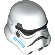 Helmet Stormtrooper, Dotted Mouth, Dark Azure and Dark Bluish Gray Print (Rebels Cartoon Style)