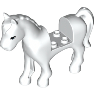 Animal, Horse with 2 x 2 Cutout, Blue Eyes Print