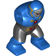 Body Giant, Darkseid with Black Pants with Gold and Red Markings and Red Circle on Chest Print