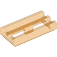 Tile, Modified 1 x 2 Grille with Bottom Groove