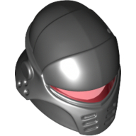 Helmet Inquisitor with Trans Red Visor with White Side Insignia Print