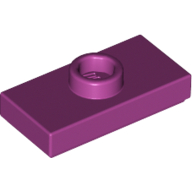 Image of part Plate Special 1 x 2 with 1 Stud with Groove and Inside Stud Holder (Jumper)