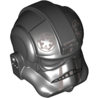 Helmet AT-AT / Tie Pilot, Silver Imperial Logo and Trim Print