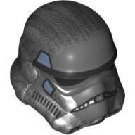 Helmet Stormtrooper, Dotted Mouth, Dark Bluish Gray and Sand Blue Print (Shadow Stormtrooper)