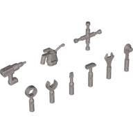 Minifigure, Utensil Tools, 9 in Bag (Multipack)