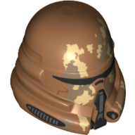 Helmet Airborne Clone Trooper with Tan and Dark Tan Camouflage Print