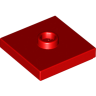 Plate Special 2 x 2 with Groove and Center Stud (Jumper)