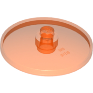 Dish 4 x 4 Inverted (Radar) with Solid Stud