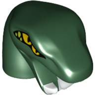 Minifig Head Special, Snake with Short Neck with Double Eyes Print (Ninjago)