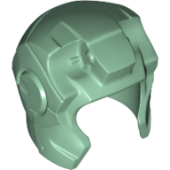 Helmet Space with Open Face Rounded, Top Hinge