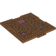 Brick Special 16 x 16 x 2/3 with 1 x 4 Indentations and 1 x 4 Plate with Checkerboard Tiles, Paws and Rugs Print