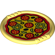 Duplo Disk with Pizza Salami Print