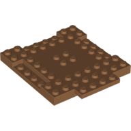 Brick Special 8 x 8 with 1 x 4 Indentations and 1 x 4 Plate