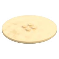 Plate Special Round 8 x 8 with 2 x 2 Center Studs with Groove