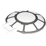 Dish 6 x 6 Inverted - No Studs with Handle with SW Millennium Falcon Cannon Window Print