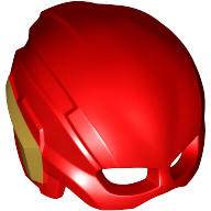 Helmet / Mask, with Eye Holes and Gold Wings Print (The Flash)