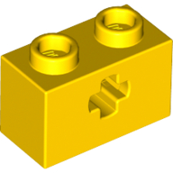 Technic Brick 1 x 2 with Axle Hole Type 1 [+ Opening] and Bottom Pin