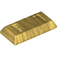 Tile Special 1 x 2 with Sloped Walls AKA Money / Gold Bar [Ingot]