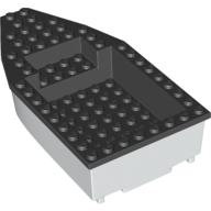 LEGO part Boat 8 x 16 x 3 with Black Deck [Complete Assembly]