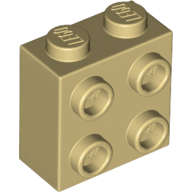 Image of part Brick Special 1 x 2 x 1 2/3 with 4 Studs on 1 Side