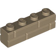 Brick Special 1 x 4 with Masonry Brick Profile