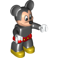 Duplo Figure Mickey Mouse with Red Swim Shorts Print