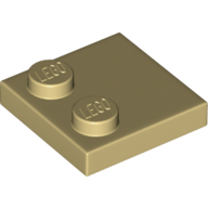 Image of part Plate Special 2 x 2 with Only 2 studs