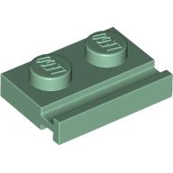 Plate Special 1 x 2 with Door Rail
