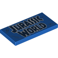 Tile 2 x 4 with 'Jurassic World' print